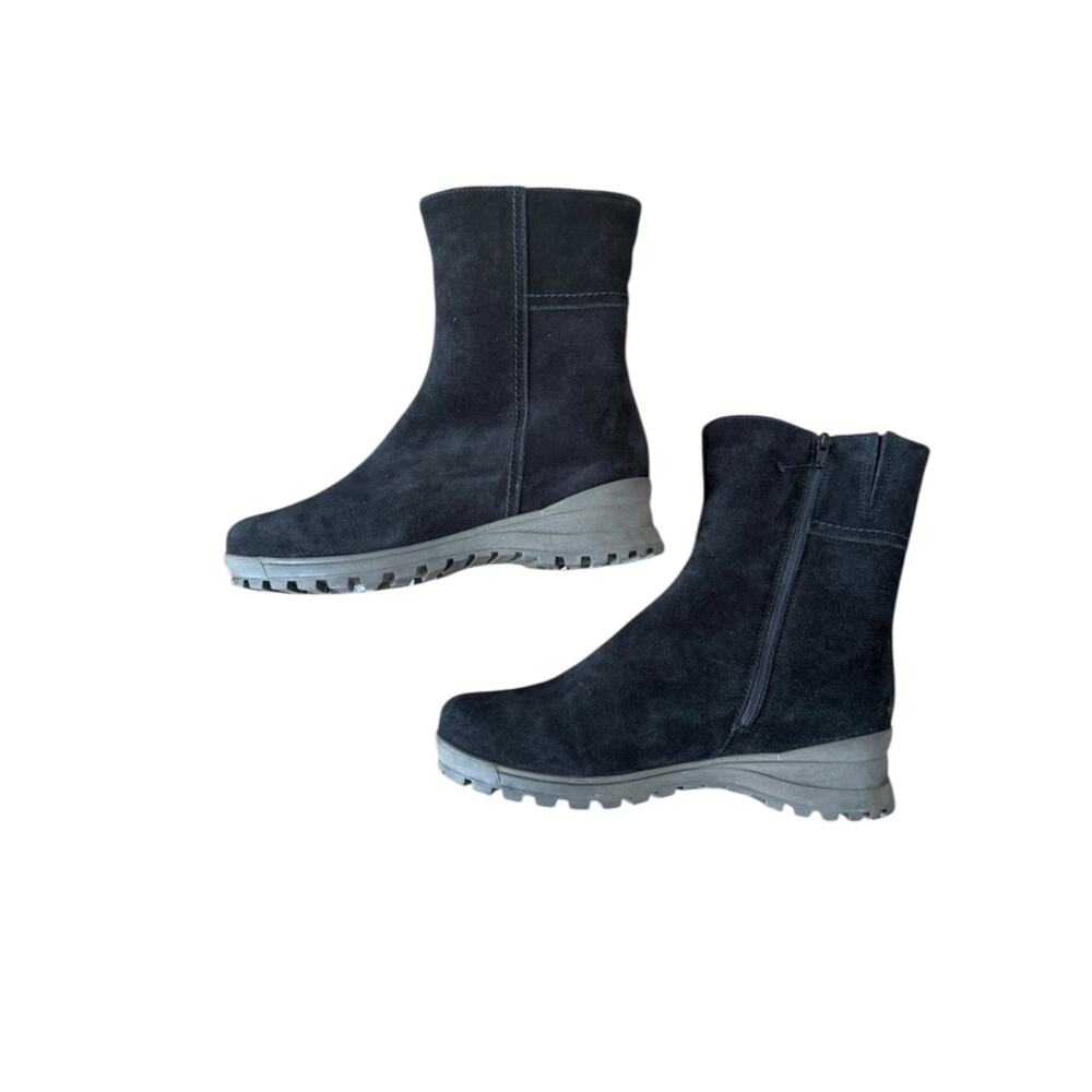 La Canadienne Aidan City Dry Genuine Shearling Lined Black Waterproof Boots - Picture 4 of 11